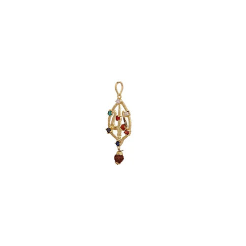 Shiv Shakti Kavach Rudraksha Trishul Pendant