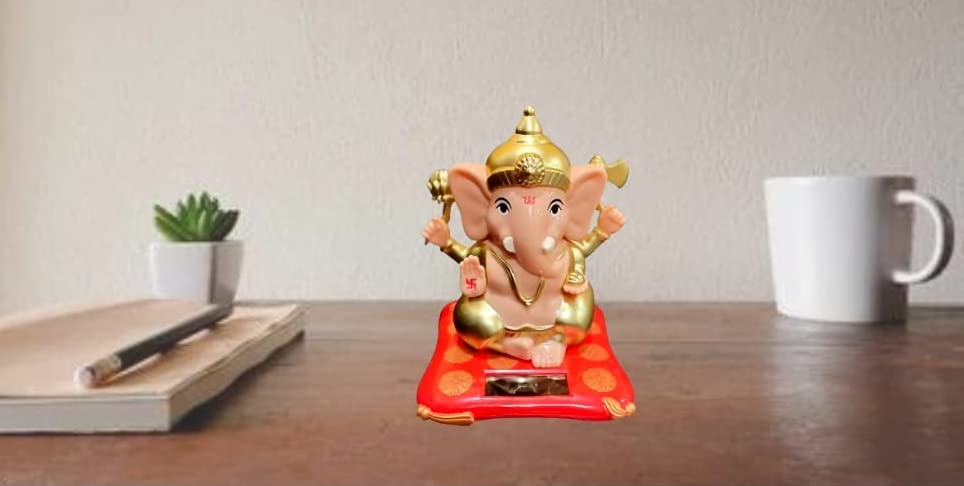 Solar Powered Lord Ganesh ji Moving Hand