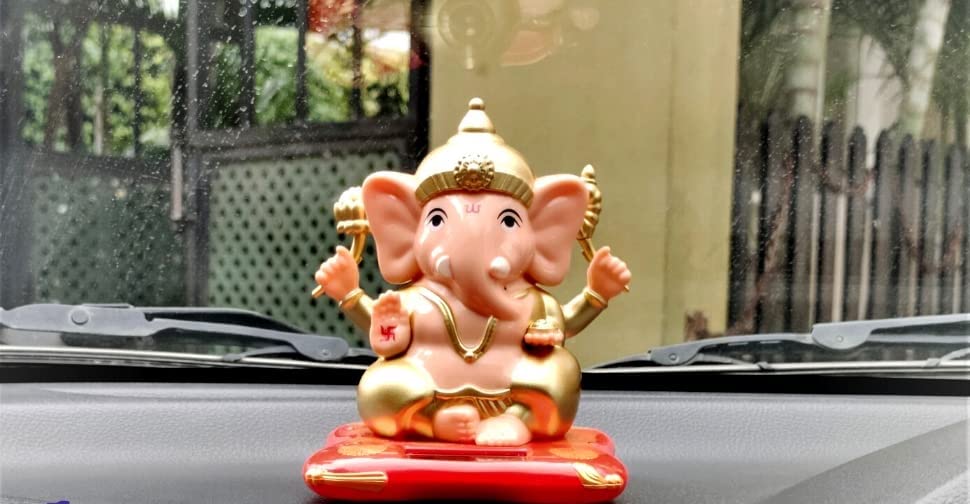 Solar Powered Lord Ganesh ji Moving Hand