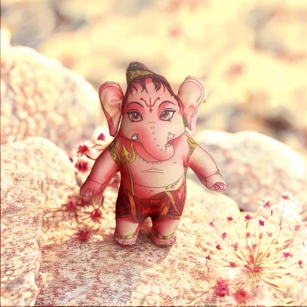 Soft and Plush Washable Bal Ganesh Toy for Kids (7 Inch)