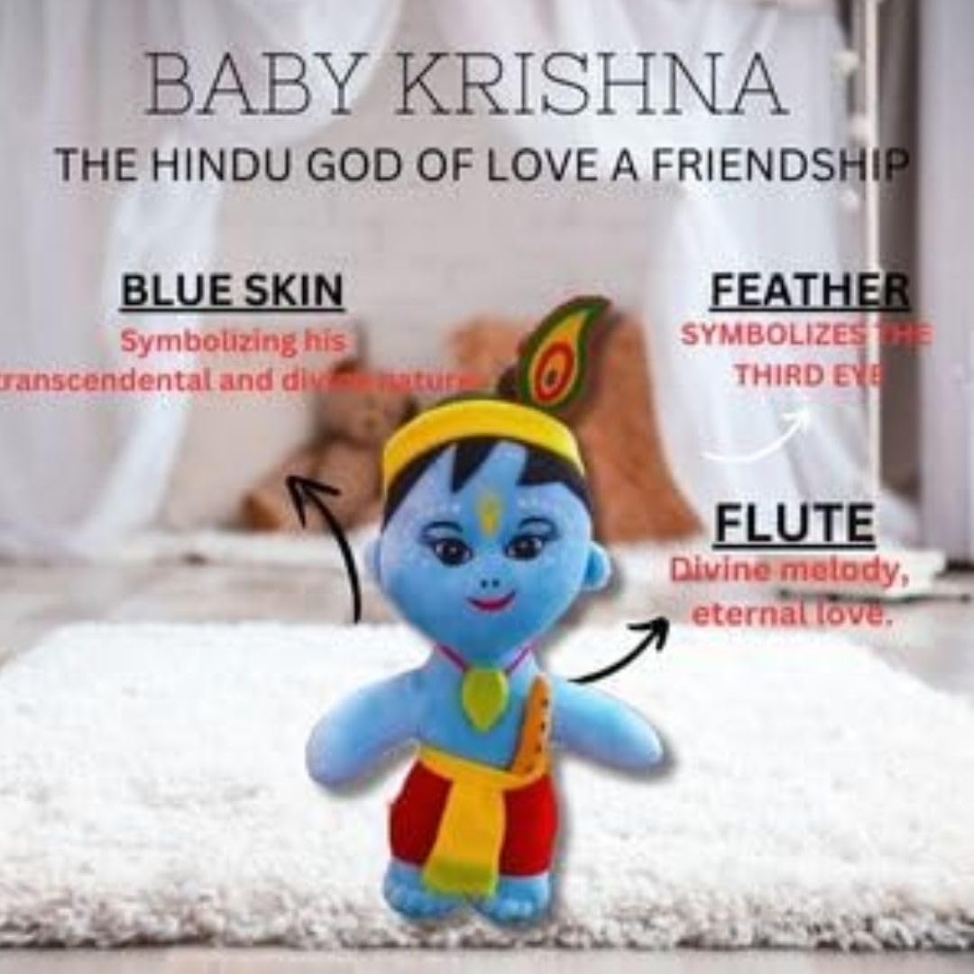 Baby Lord Krishna Soft Toys for Kids 14 INCH