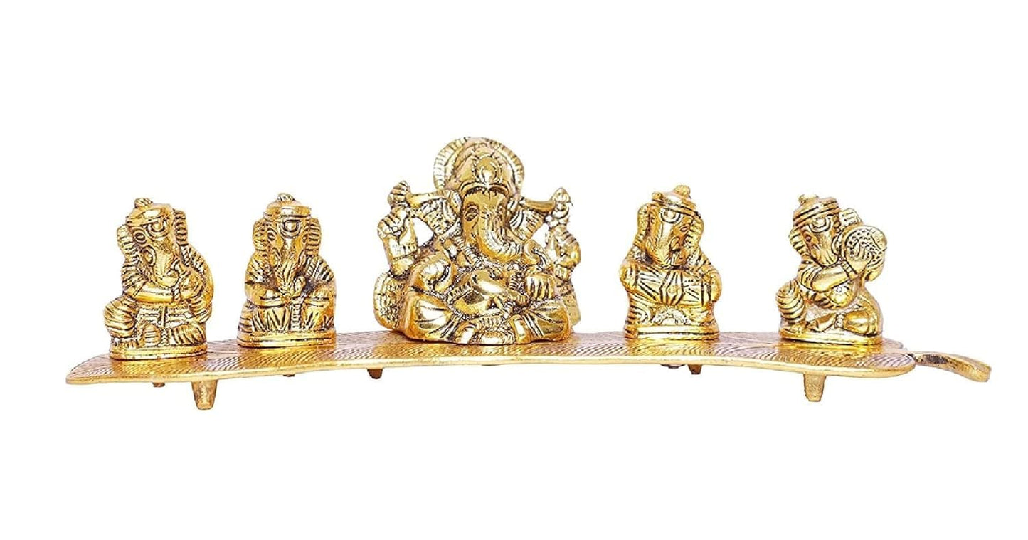 Aluminium Metal Ganesh Laxmi Statue