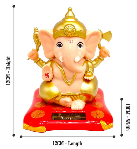 Solar dancing Ganesha Statue for Car, Home and Office
