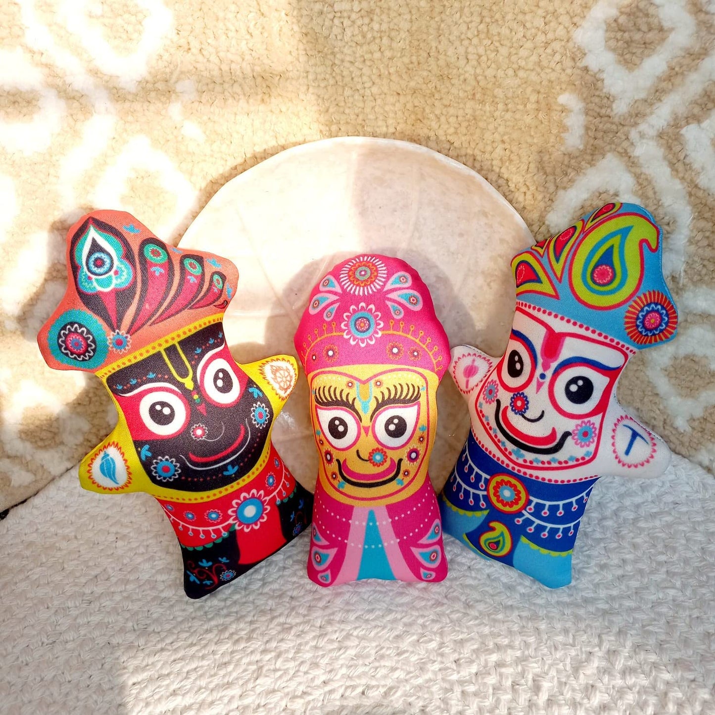 Jagannath Baldev Subhadra Soft Washable Toy Set