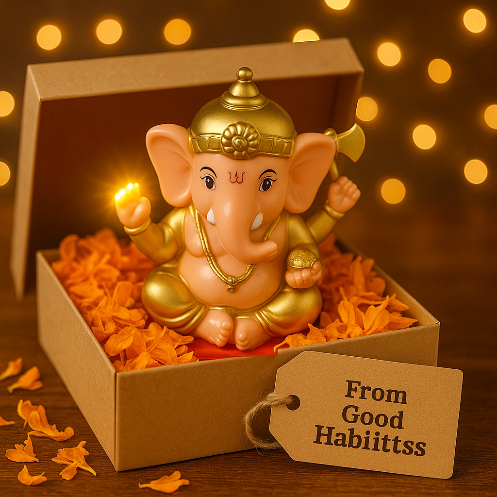 Solar Powered Lord Ganesh ji Moving Hand