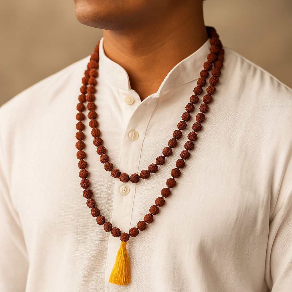 5 Mukhi Rudraksha indonesian Mala (54 Beads)