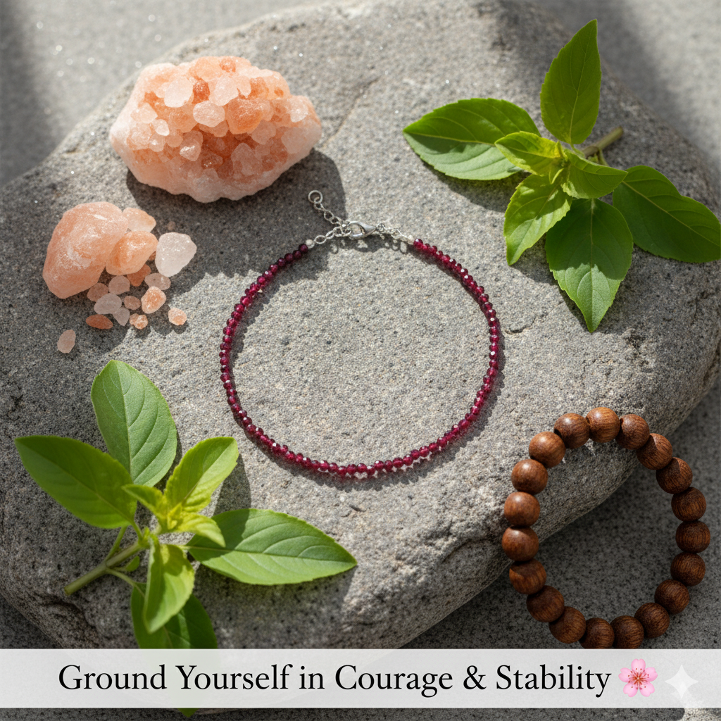 Garnet Anklet
