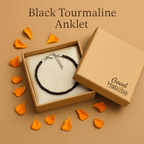 Black Tourmaline Anklet - GOOD HABITSS