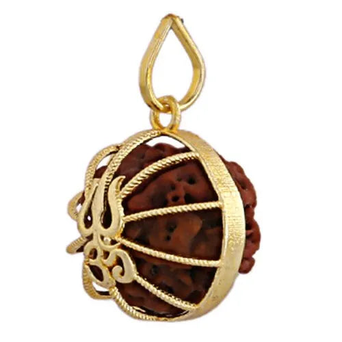Five Rudraksha Pendant