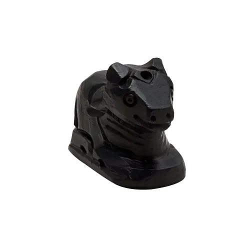 Black Stone Shivling and Nandi Made Of Stone