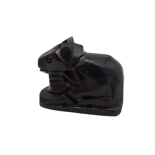Black Stone Shivling and Nandi Made Of Stone