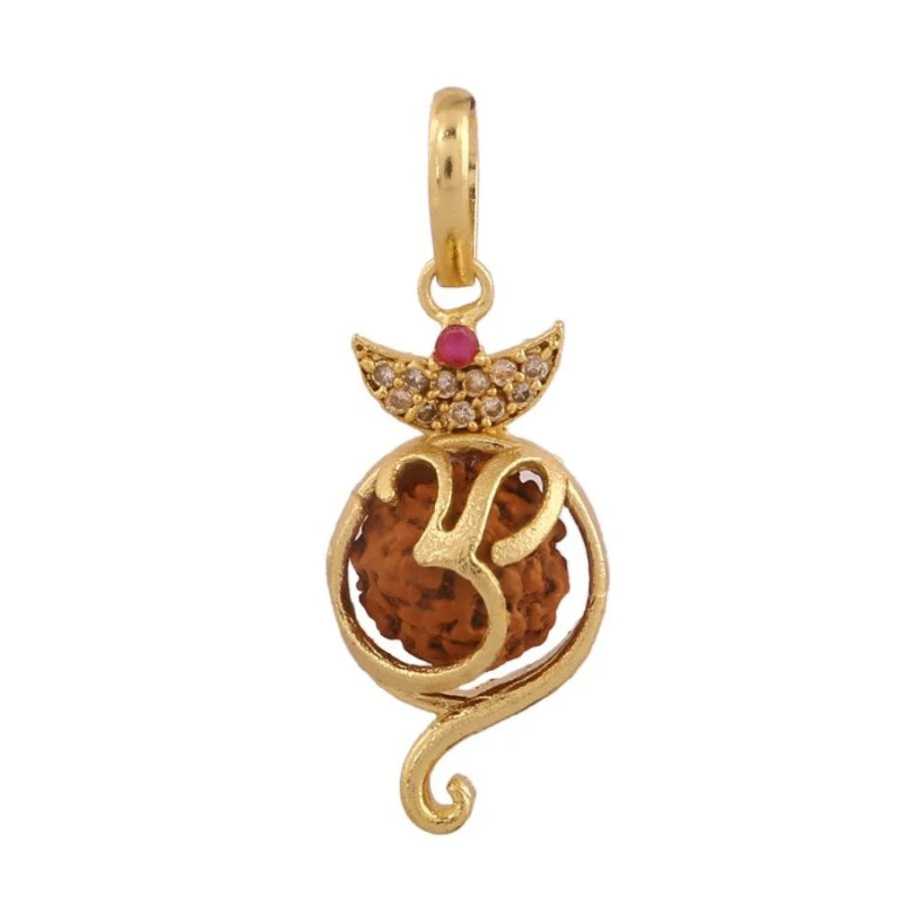 Om Ganesh Rudraksha Pendant