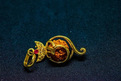 Om Ganesh Rudraksha Pendant