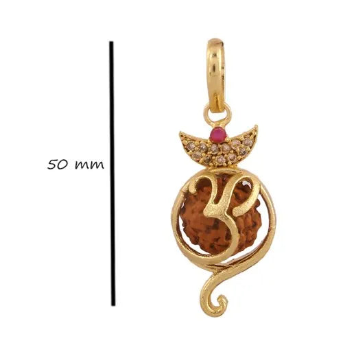 Om Ganesh Rudraksha Pendant