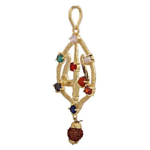 Shiv Shakti Kavach Rudraksha Trishul Pendant