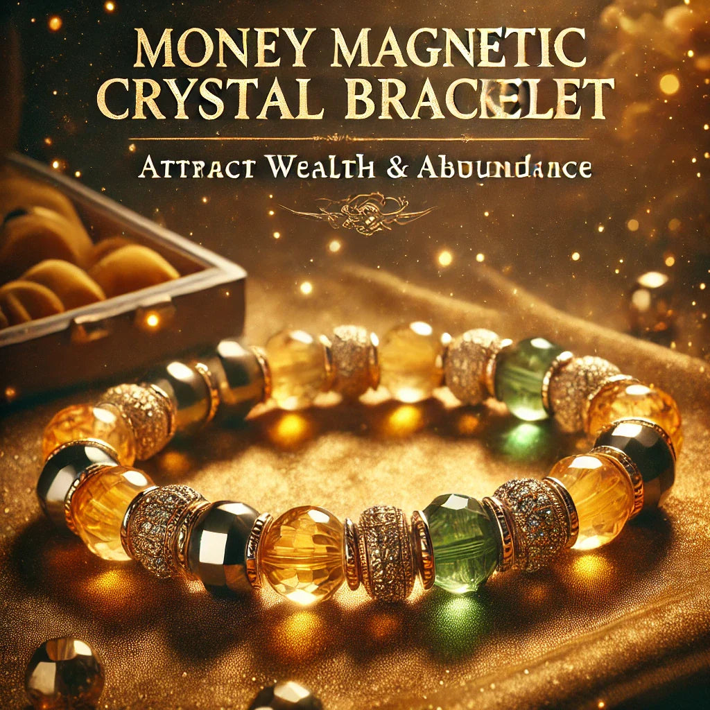 Money Magnetic Crystal Bracelet: Attract Wealth & Abundance