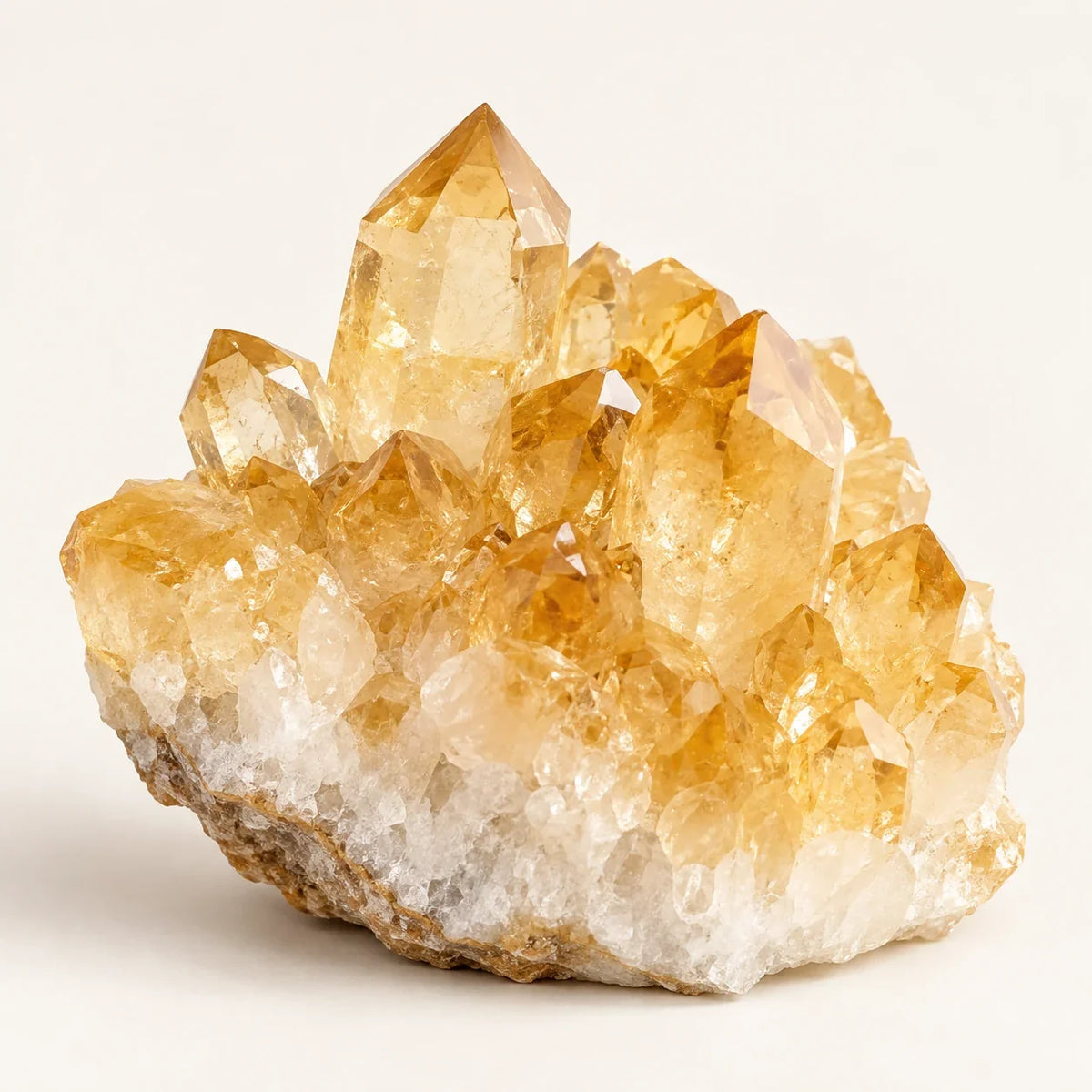 Single Citrine crystal specimen