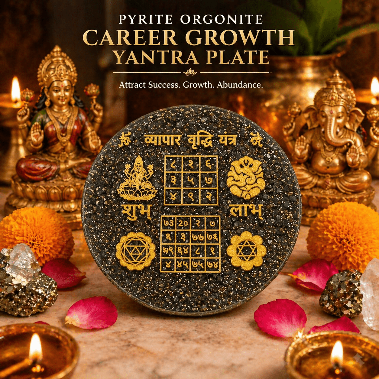 Pyrite Wealth Plate - GOOD HABITSS