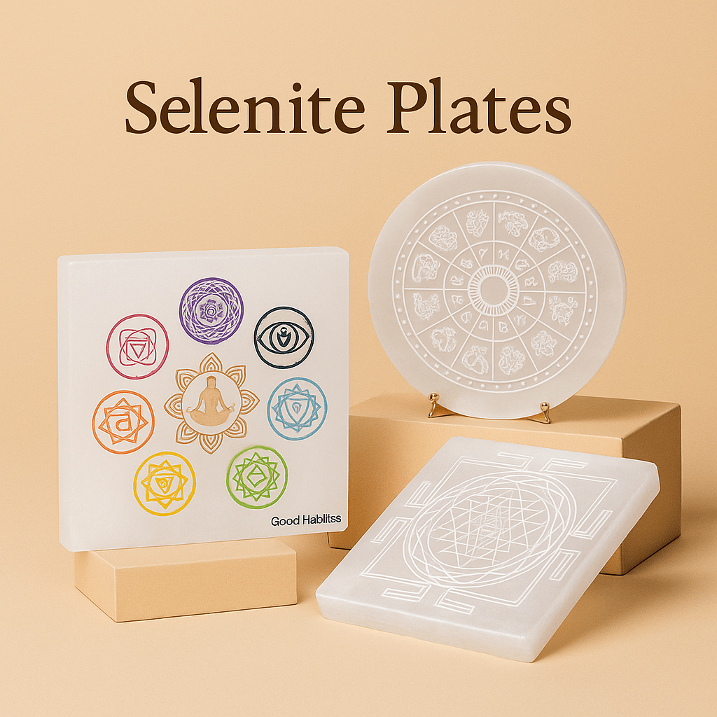 Selenite Plates - GOOD HABITSS