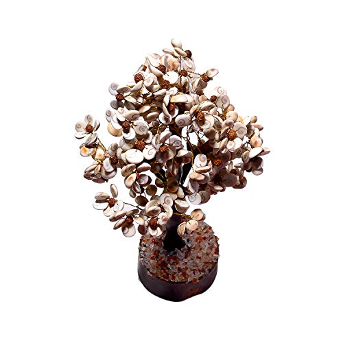 Good Habitss Stone and Rudraksha Gomti Chakra Tree with Rudraksha Beads