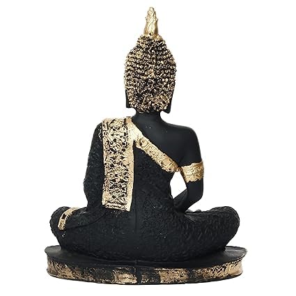 Black Stone Buddha Statue