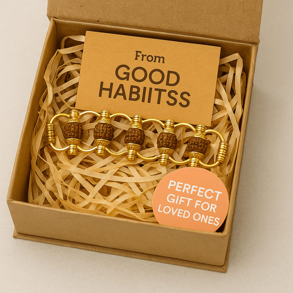 5 Mukhi Rudraksha Bracelet - GOOD HABITSS