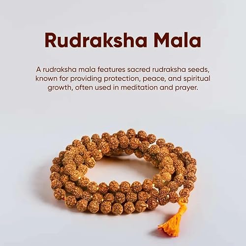 5 Mukhi Rudraksha Mala 10mm - GOOD HABITSS