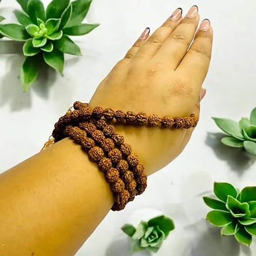 5 Mukhi Rudraksha Mala 10mm - GOOD HABITSS
