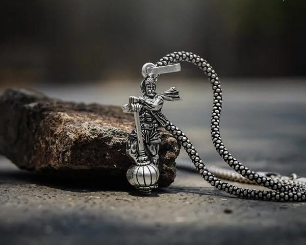 Hanuman Ji Pendant with Gada
