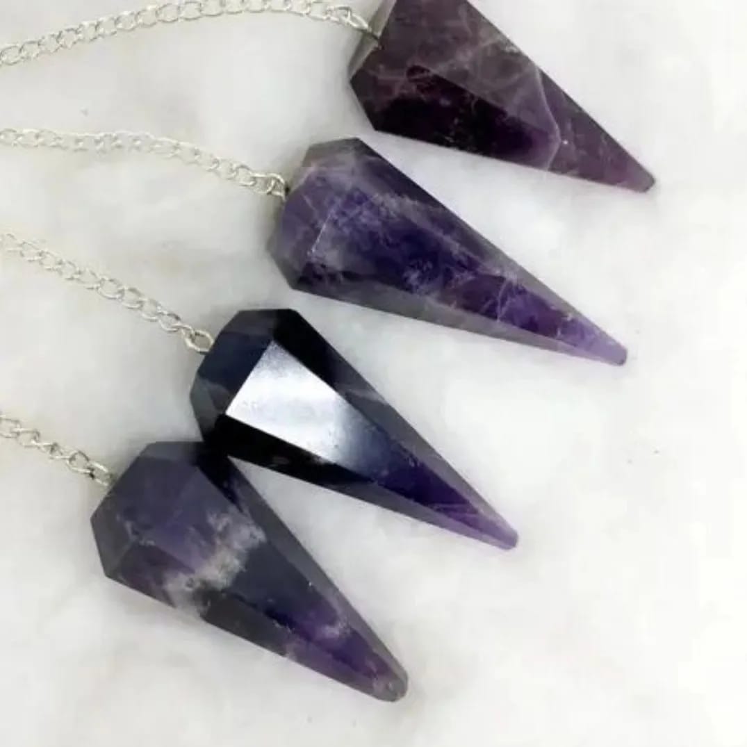 6 Pcs Mixed Natural Crystal Pendulum Set – Assorted Healing Stones for Reiki, Dowsing & Energy Work - GOOD HABITSS