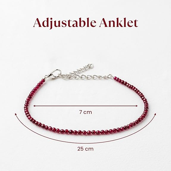 Garnet Anklet