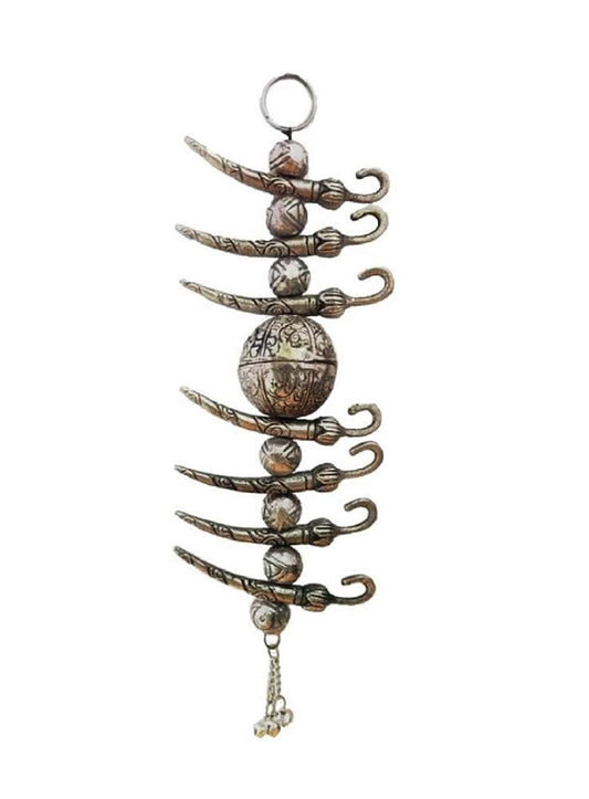 Nimbu Mirchi | Nazar Battu | (Metallic Silver) (25 Cms)