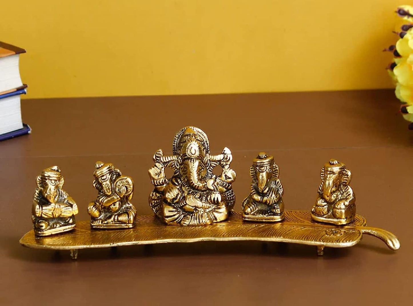 Aluminium Metal Ganesh Laxmi Statue