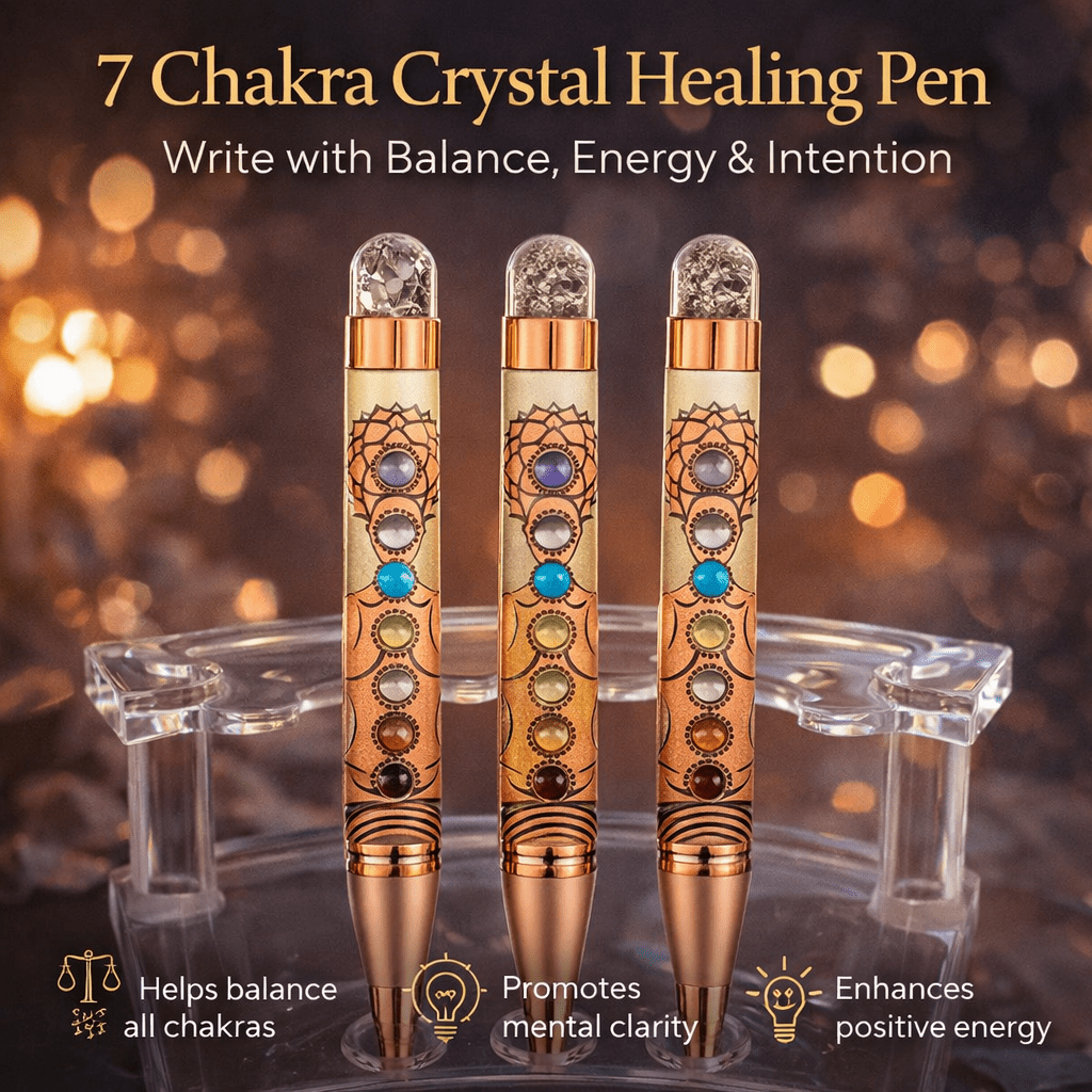 7 Chakra Crystal Healing Pen - GOOD HABITSS