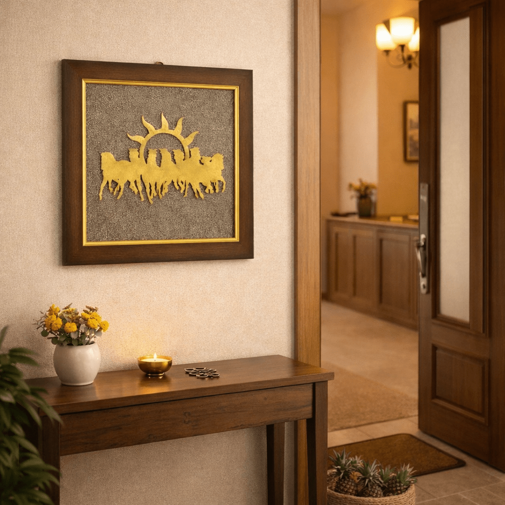 7 Horses Pyrite Frame (7x7) - GOOD HABITSS