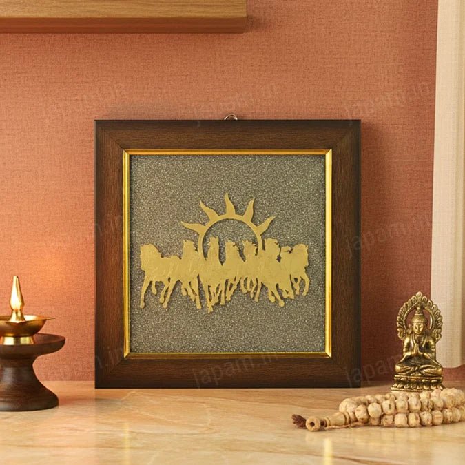 7 Horses Pyrite Frame (7x7) - GOOD HABITSS