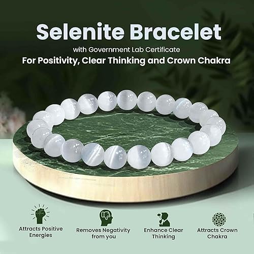 Selenite Bracelet (8 MM)