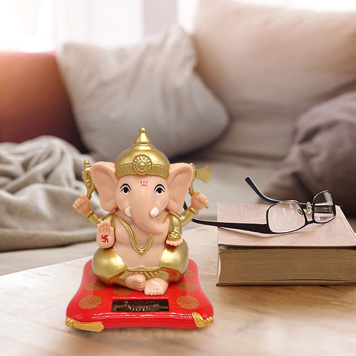 Solar dancing Ganesha Statue for Car, Home and Office