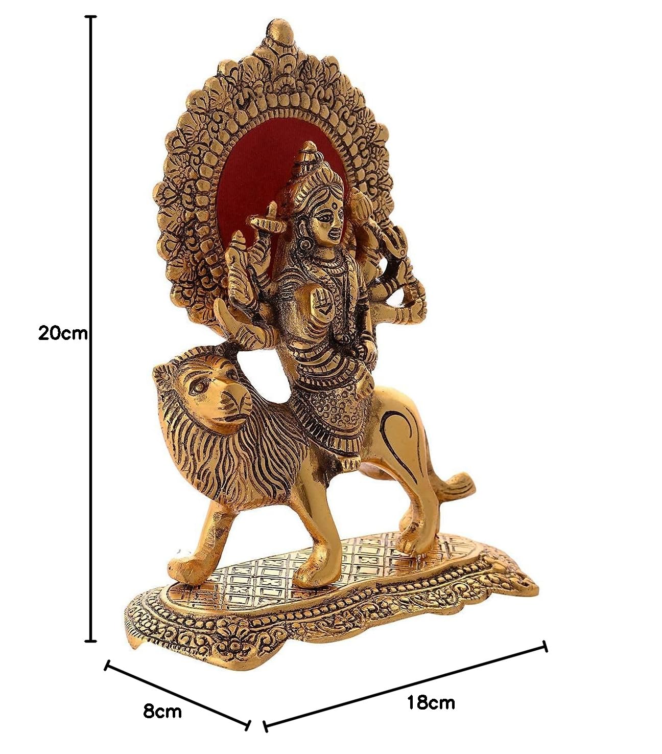 Aluminum Maa Durga Statue