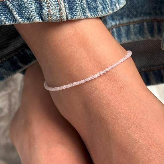 Rose Quartz Anklet