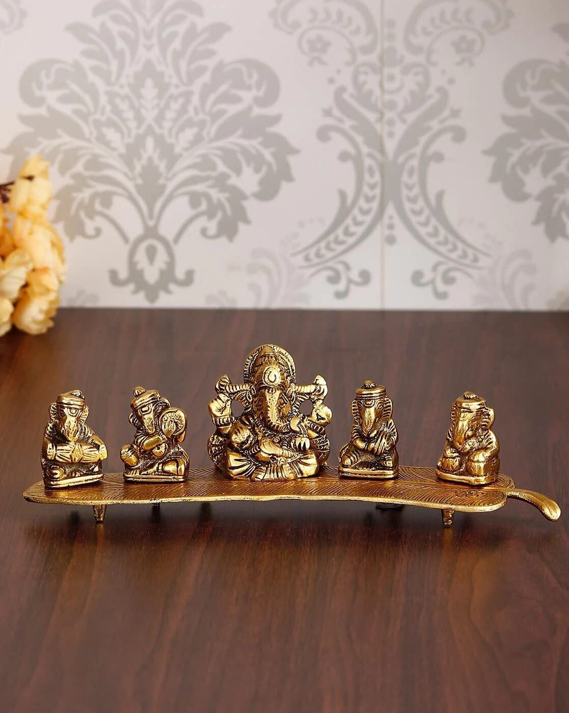 Aluminium Metal Ganesh Laxmi Statue