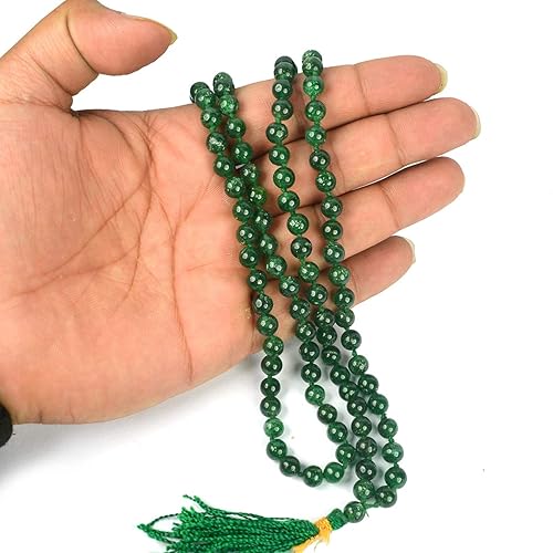 Natural Agate Hakik 108 Beads Japa Mala