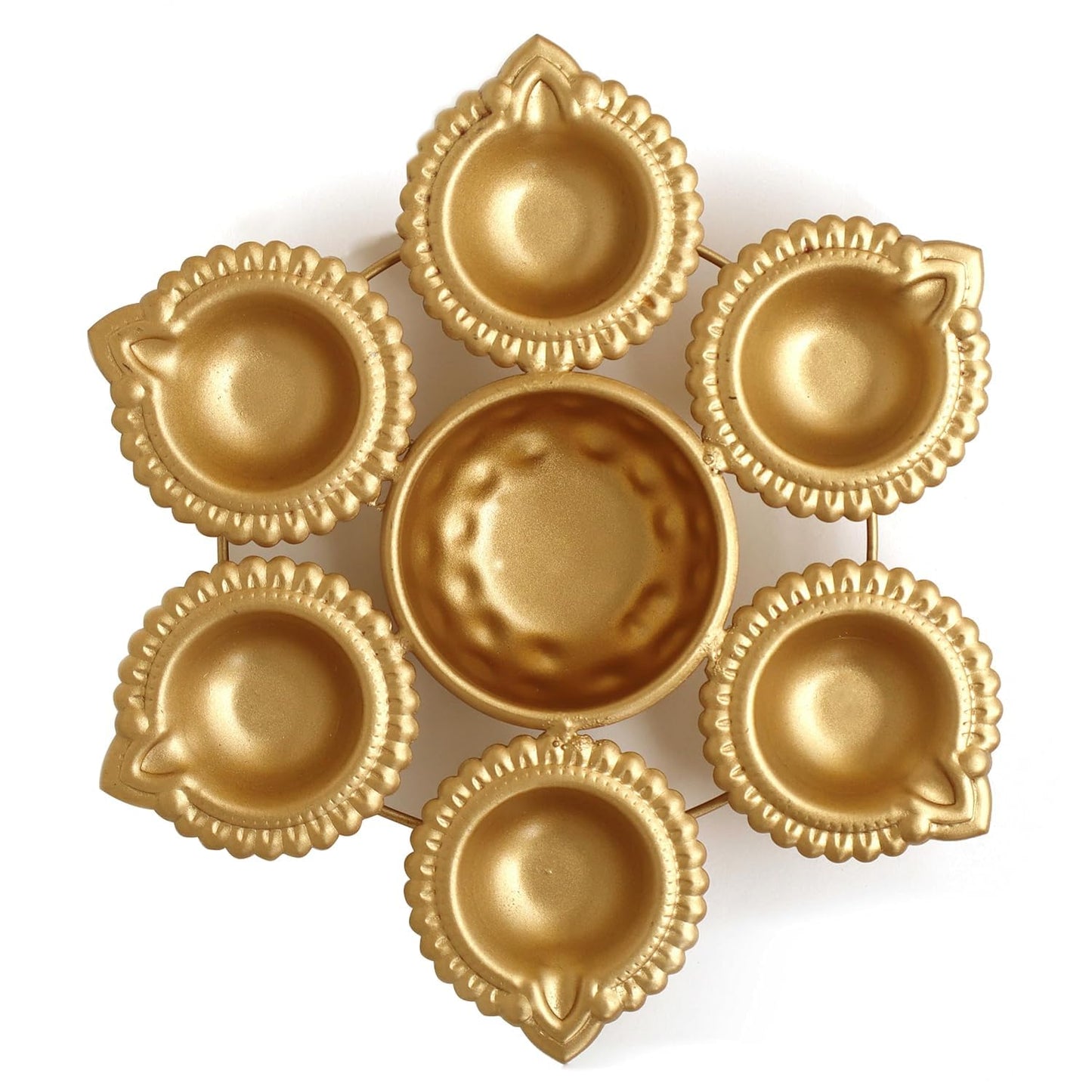 Diya Metal Urli Bowl Rangoli for Floor Home Decoration (7 inch)
