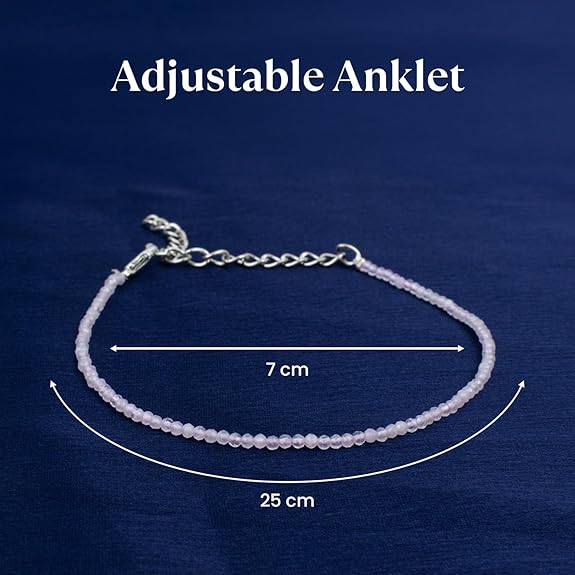 Rose Quartz Anklet