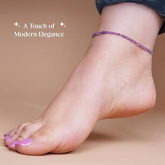 Amethyst Anklet