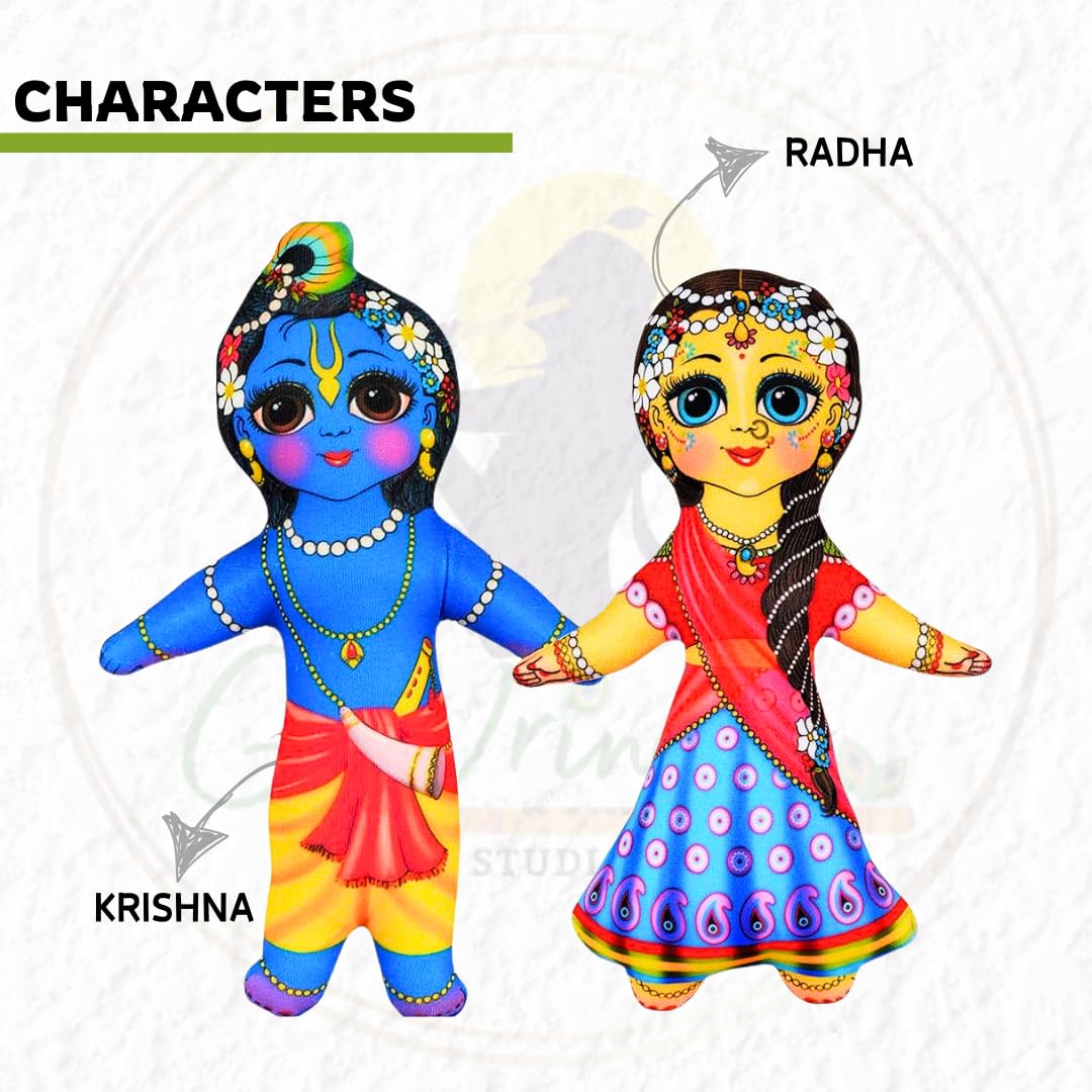 Radha Krishna | God Miniature Doll Sets