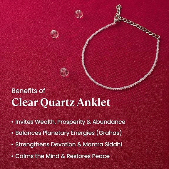 Clear Quartz Anklet