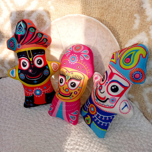 Jagannath Baldev Subhadra Soft Washable Toy Set