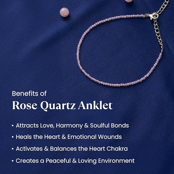 Rose Quartz Anklet