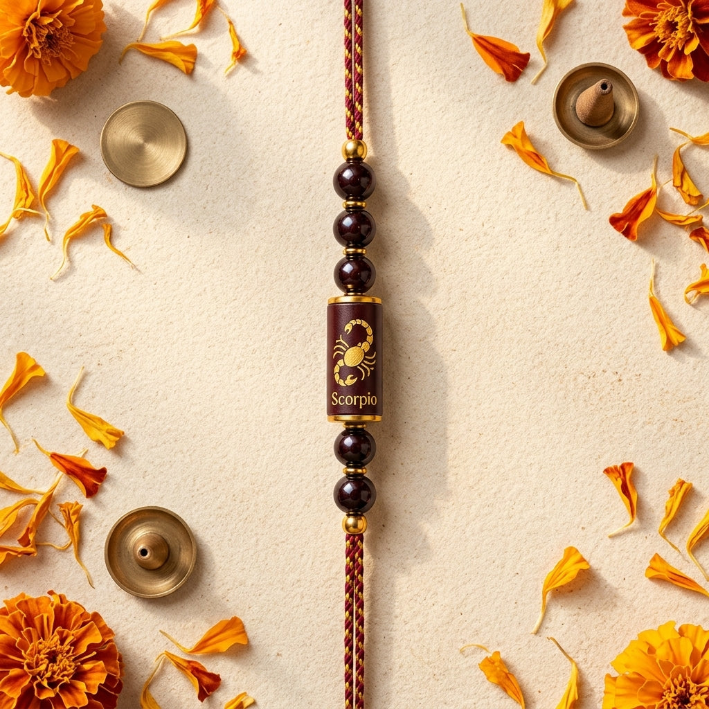 Scorpio Rashi Rakhi | Garnet